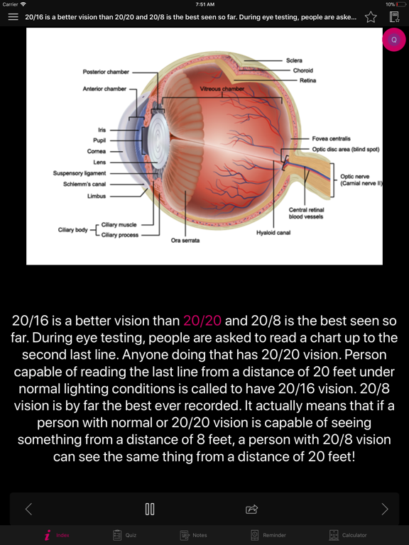 Screenshot #5 pour Human Eye Anatomy Fact,Quiz 2k