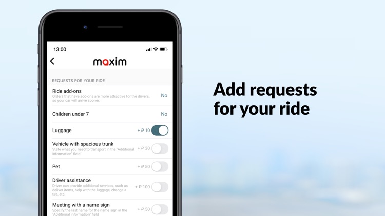 maxim — order taxi & delivery screenshot-7