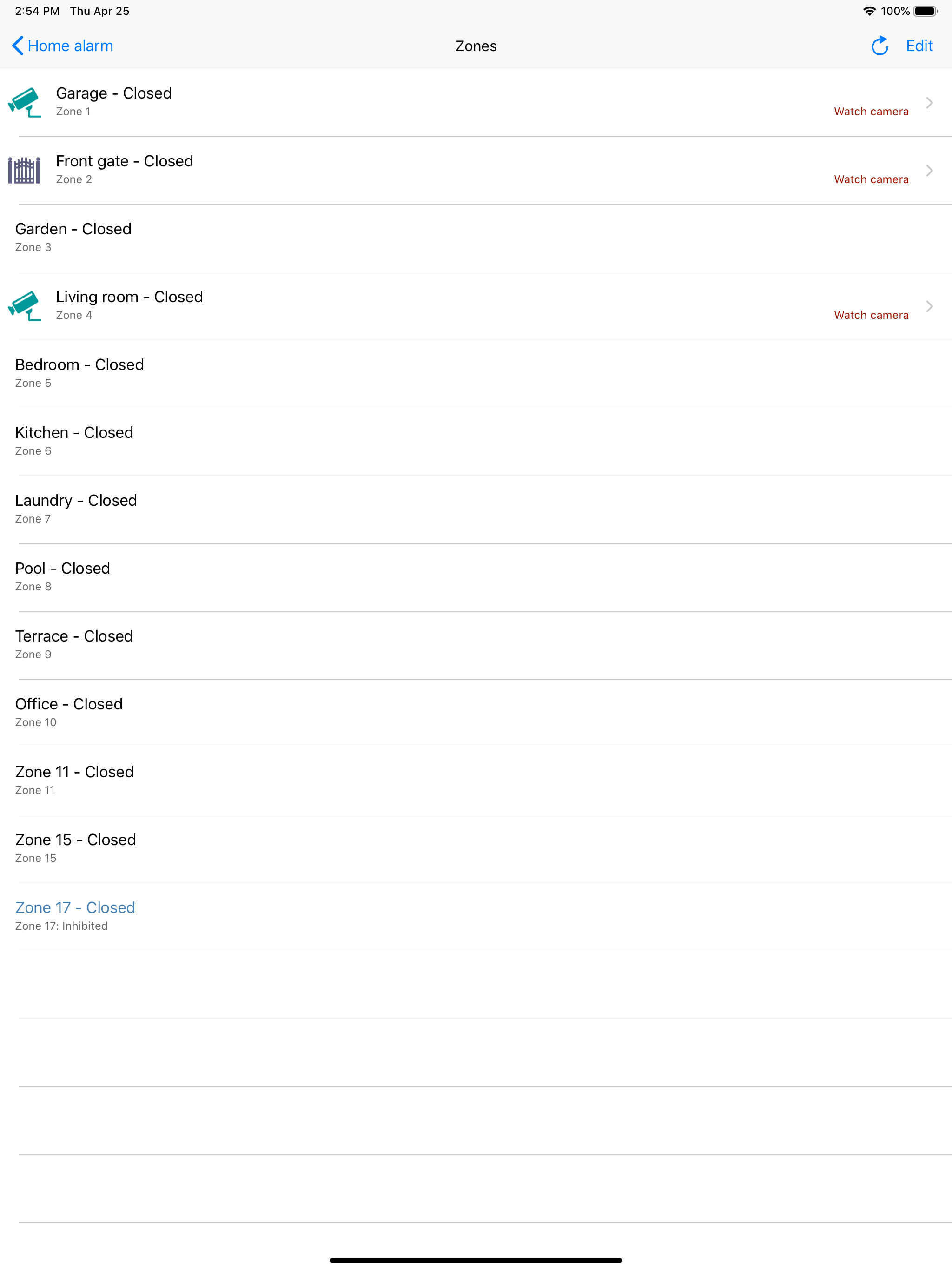 AlarmeNET.com screenshot 12