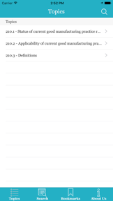 21 CFR Part 210 screenshot