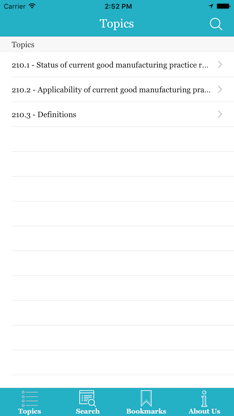 21 CFR Part 210 screenshot 1
