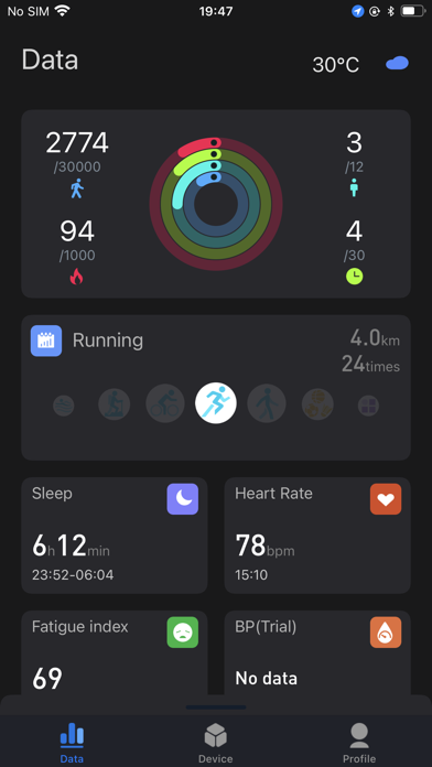 Zeroner(Zeroner health Pro) Screenshot