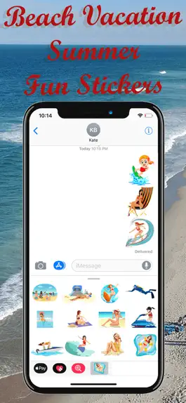 Game screenshot Beach Vacation Summer Stickers hack
