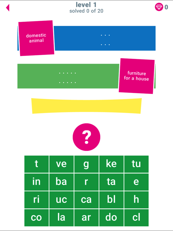 Mom's Words and Clues Game iPad screenshot 3 - Games app