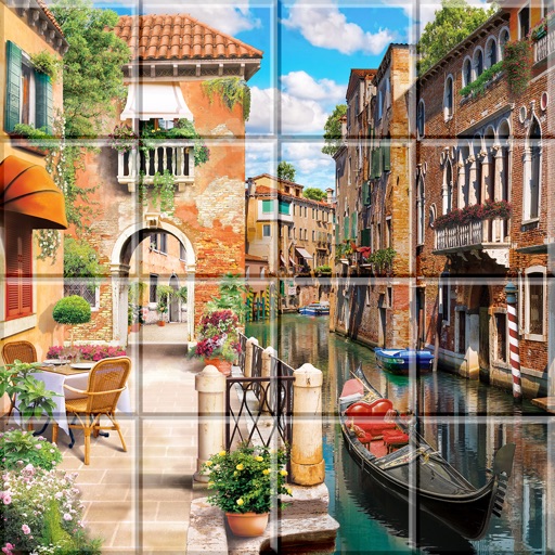 Tile Puzzle Peaceful Places