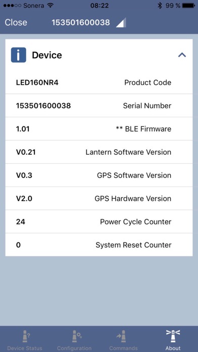 Bluetooth® Control Screenshot