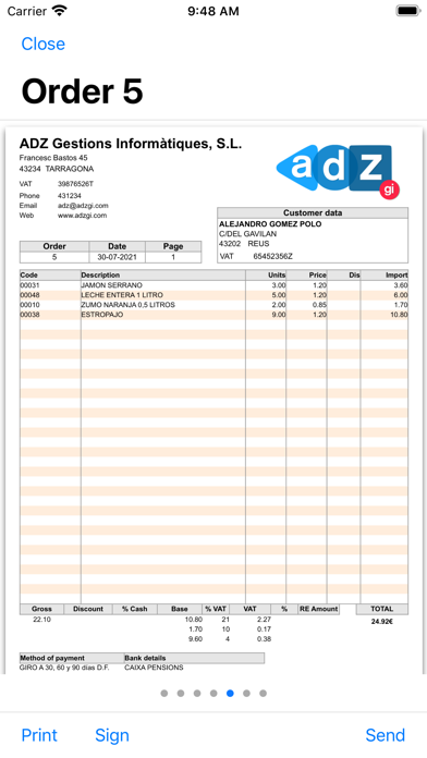 iGes - Sales management Screenshot