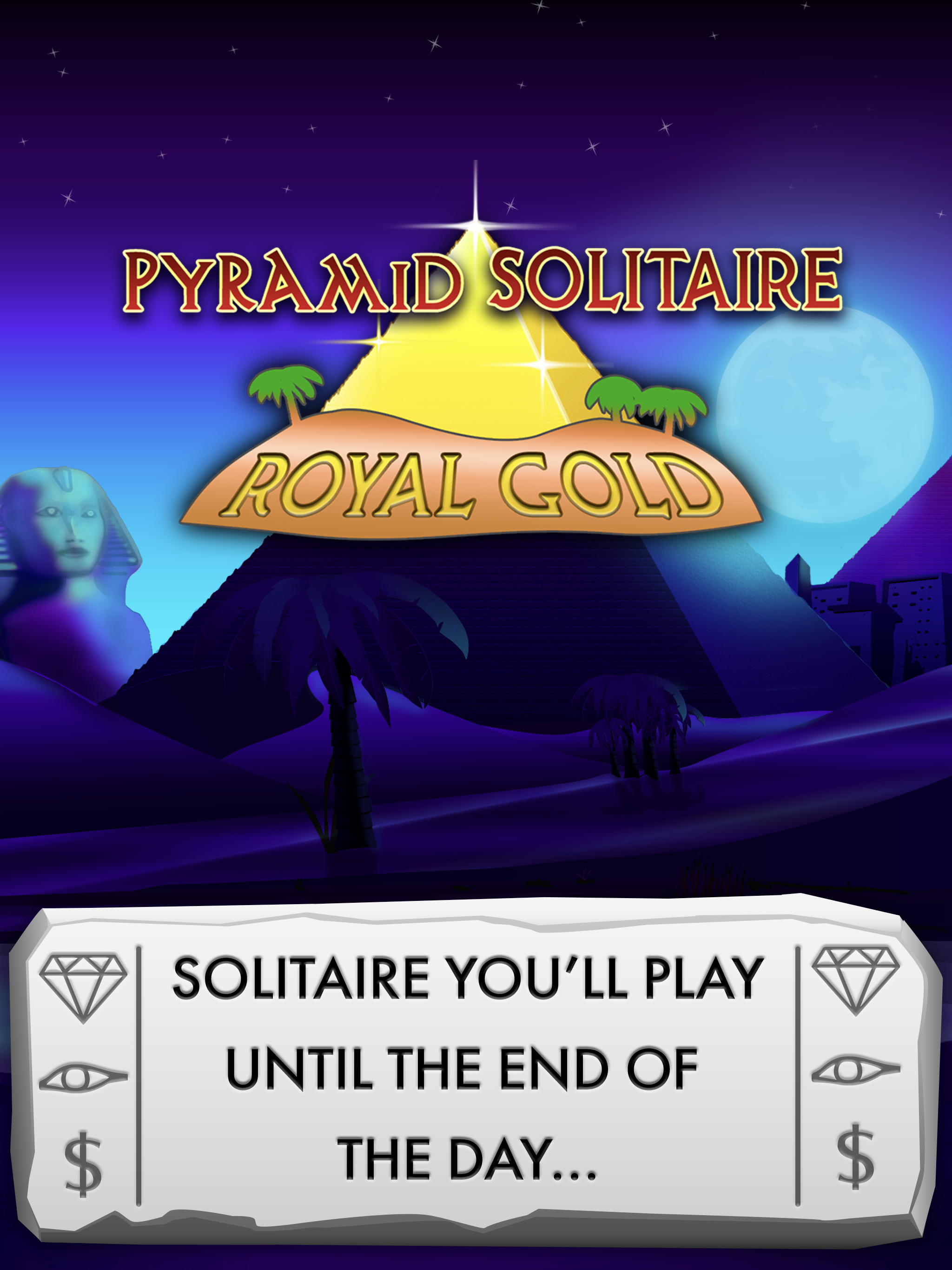 Pyramid Solitaire Royal Gold