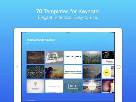 Screenshot #1 for Templates for Keynote (Nobody)