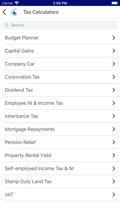 CBW Accountants Screenshot