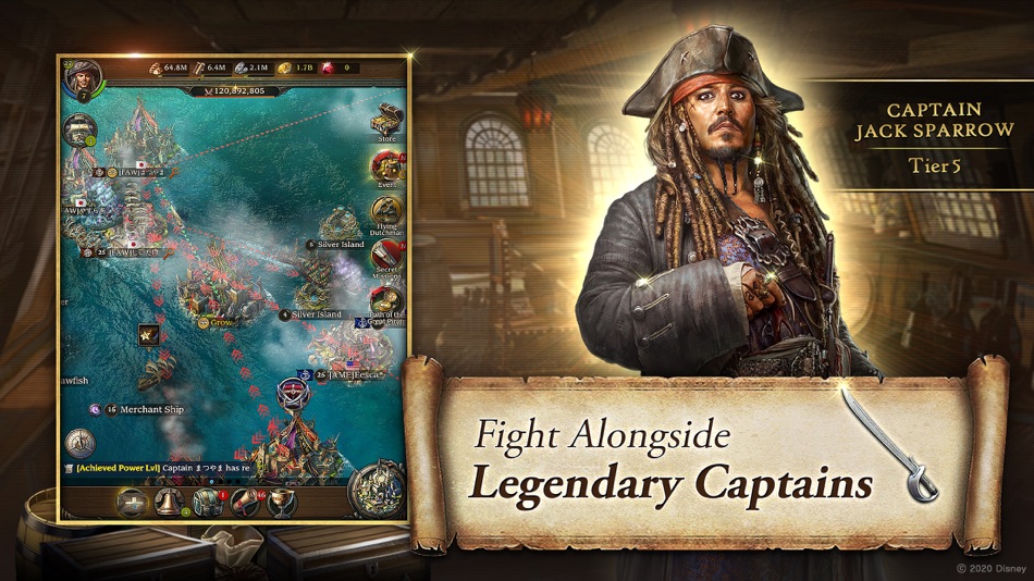 #2. Pirates of the Caribbean : ToW (iOS) 来自: JOYCITY Corp