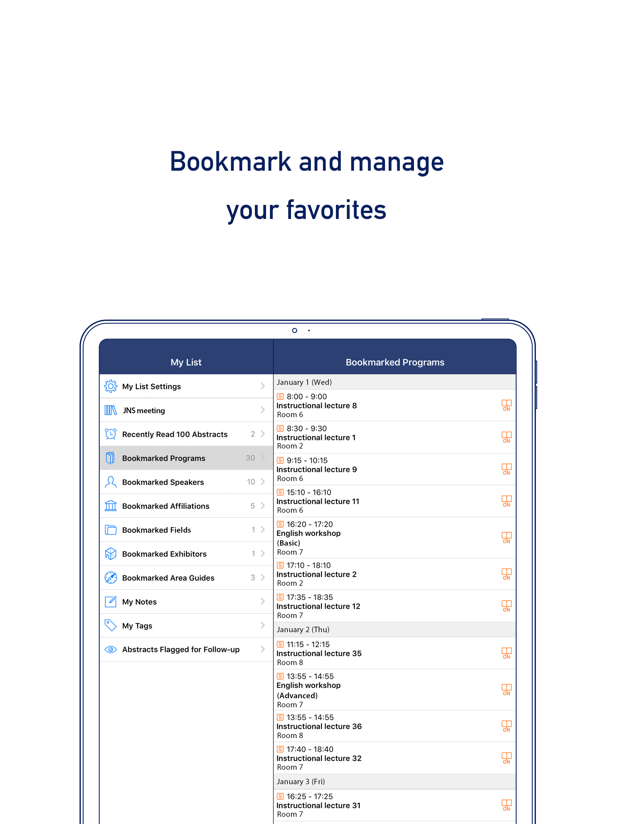 JNS meeting - Congress App