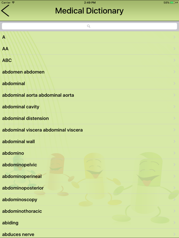 Screenshot #6 pour Medical Dictionary- Offline