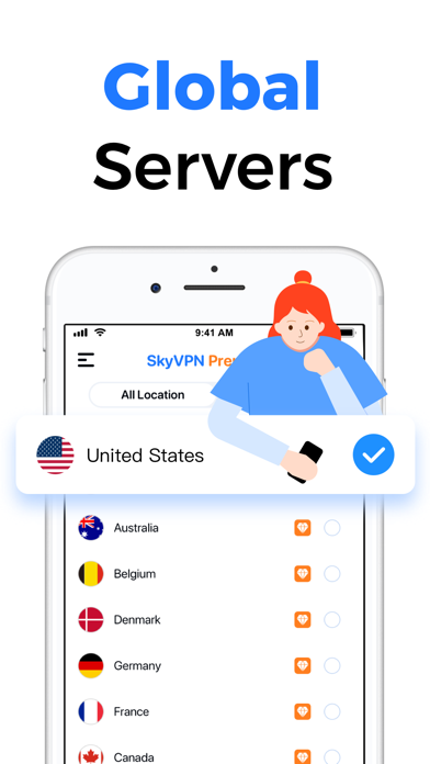 SkyVPN - Unlimited VPN Proxy Screenshot