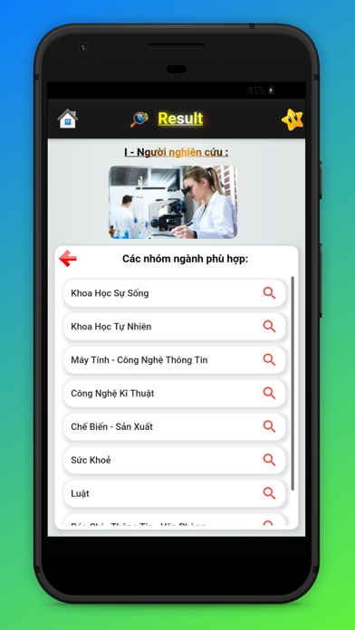 Hướng Nghiệp - Chọn ngành - ĐH Screenshot