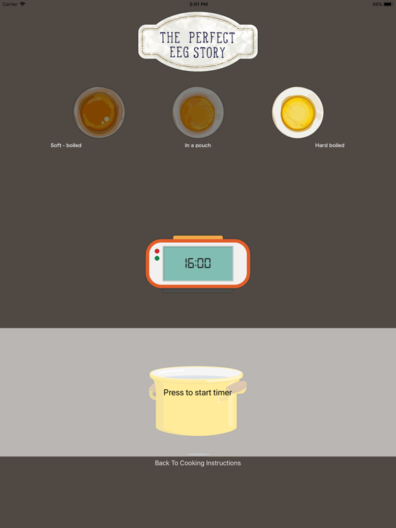 Egg Boiling Timer - 3 ways iPad screenshot 3 - Food & Drink app
