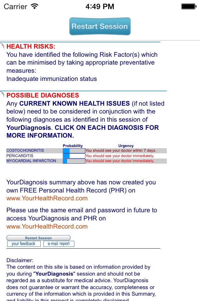 YourDiagnosis screenshot 4