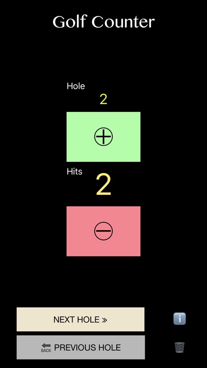 Golf Hits Counter