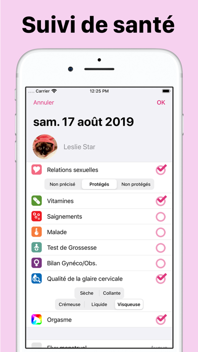 Screenshot #3 pour Period Tracking Calendar