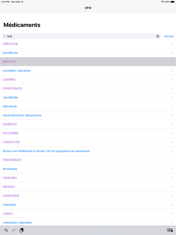 Screenshot #5 pour Dictionnaire des Médicaments