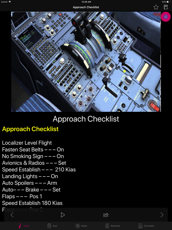 Screenshot #5 pour Airbus A320 Checklist