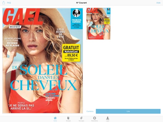 iPad Image of Gael Magazine