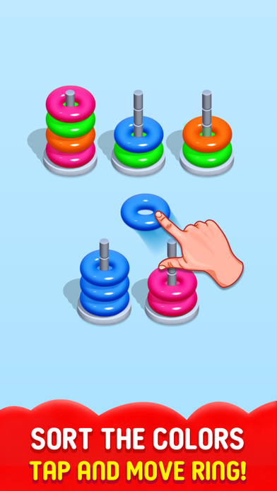 Color Hoop Stack - Sort ring Screenshot