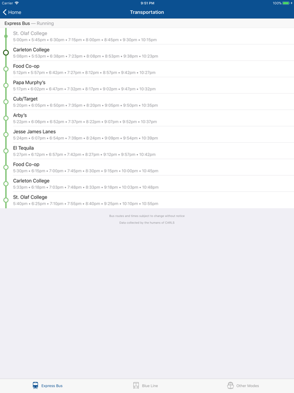 CARLS: Carleton in your pocket iPad screenshot 5 - Education app