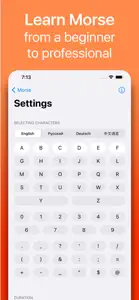 Morse:Code training to CW guru screenshot #5 for iPhone