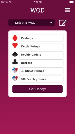 WOD Deck of Cards