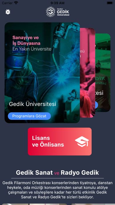 İstanbul Gedik Üniversitesi Screenshot