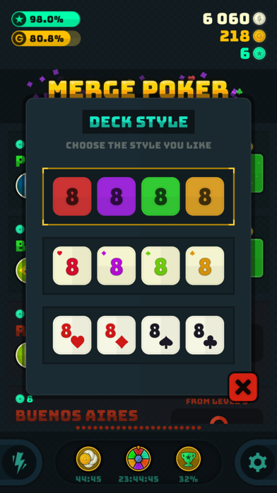 Merge Poker - Solitaire Game Screenshot