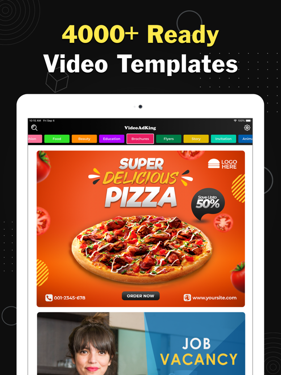 Screenshot #5 pour Video Flyer Maker, Ad Creator