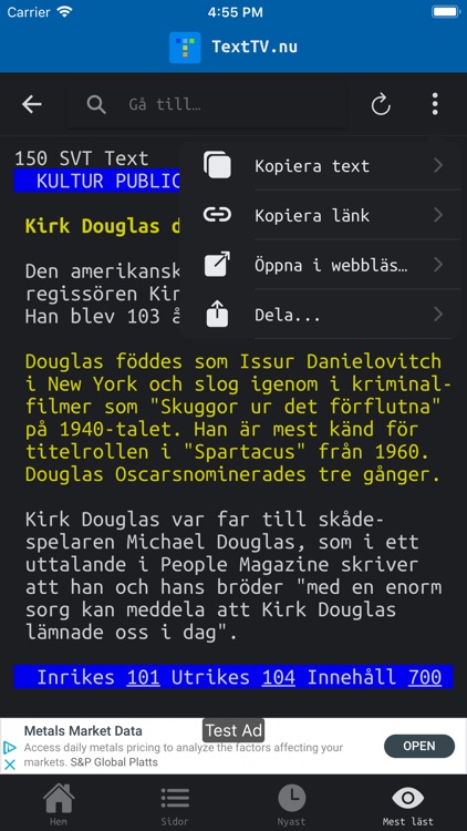 TextTV.nu - SVT Text TV screenshot-3