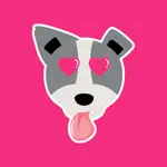 Staffy Terrier Dog Stickers App Cancel