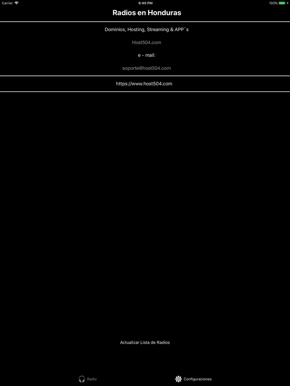 Radios en Honduras iPad screenshot 4 - Entertainment app
