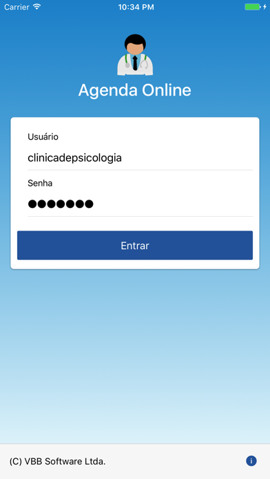 Agenda Online - Consultório Screenshot