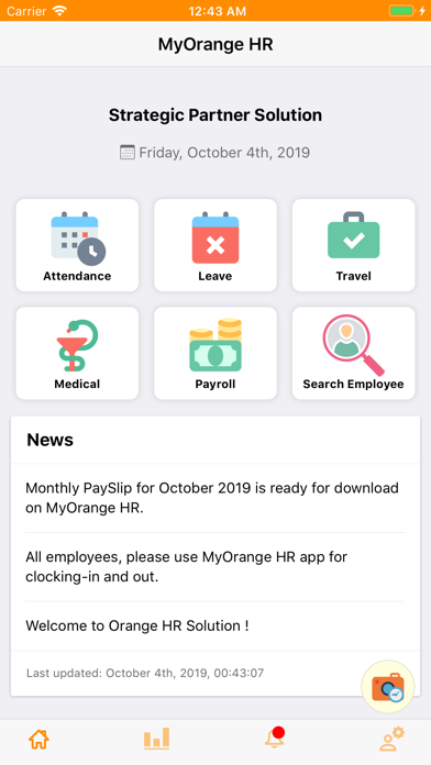 MyOrange HR Screenshot
