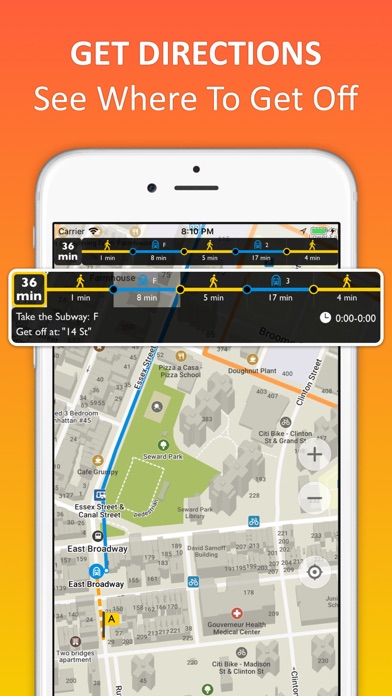 New York City offline map with public transport route planner for my journey Screenshot 3