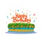 Birthday Party Cake Happy Wish