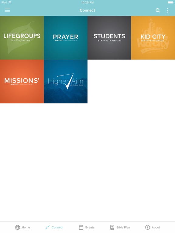 Westside Church App iPad screenshot 2 - Lifestyle app