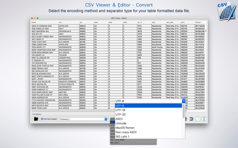 Screenshot #2 pour CSV Viewer & Editor - Convert