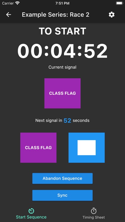 Sailrace dinghy race timer