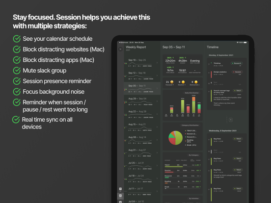Screenshot #6 pour Session Pomodoro Focus Timer