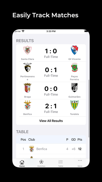 Resultados da Liga Portugal Screenshot 1 - AppWisp.com Resultados da Liga Portugal Screenshot 1 - AppWisp.com