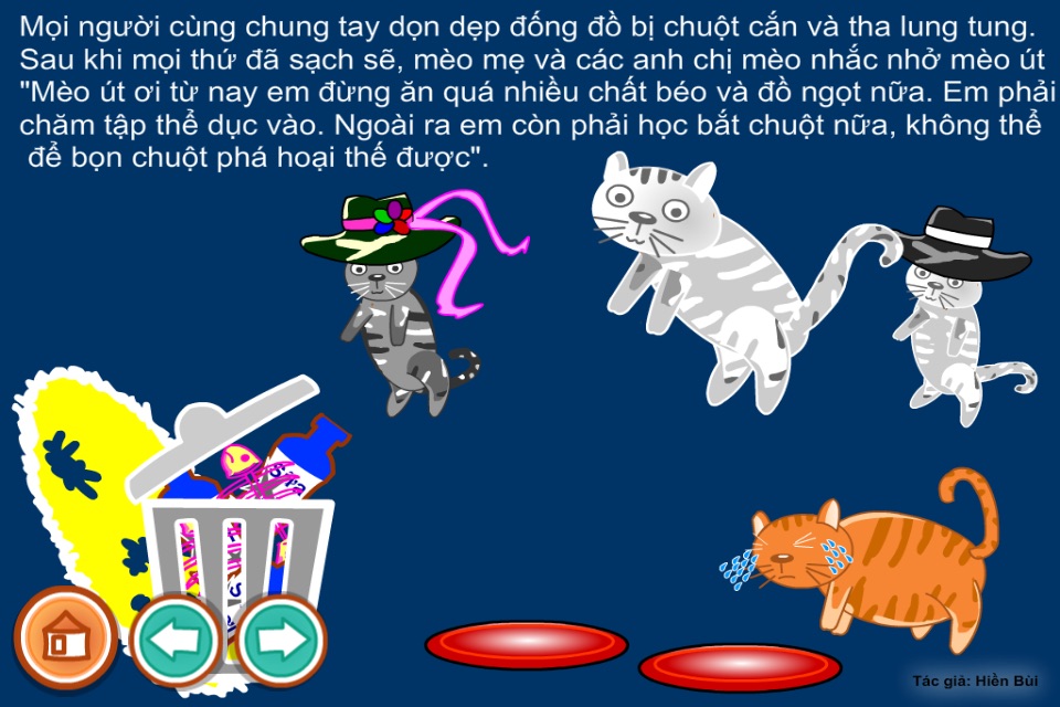 Truyện "Mèo con lười biếng" screenshot 3