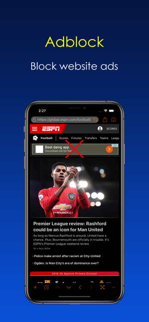 Dark Night Browser Screenshot