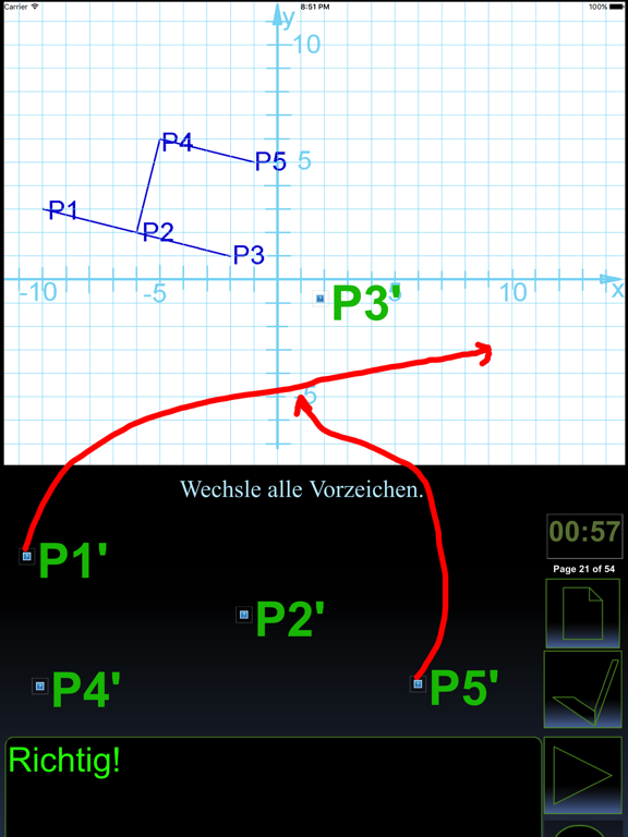 Screenshot #5 pour mathapp LU6 Koordinaten