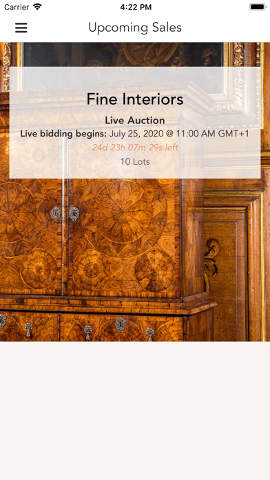 The Pedestal Auctions Screenshot