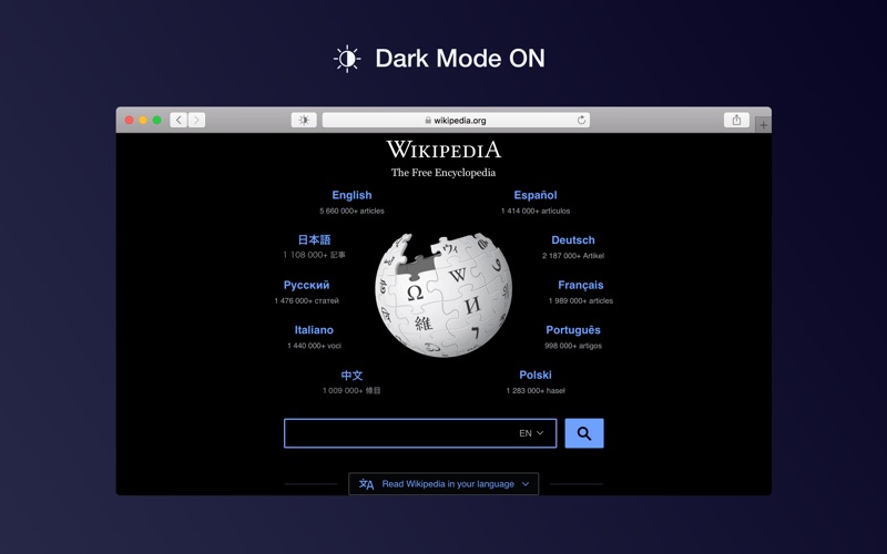 Screenshot #3 pour Dark Mode for Safari